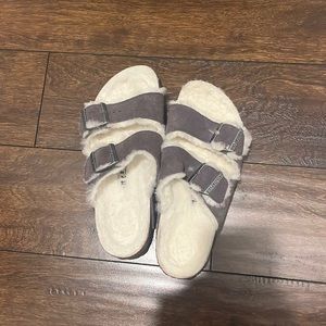 furry birkenstocks